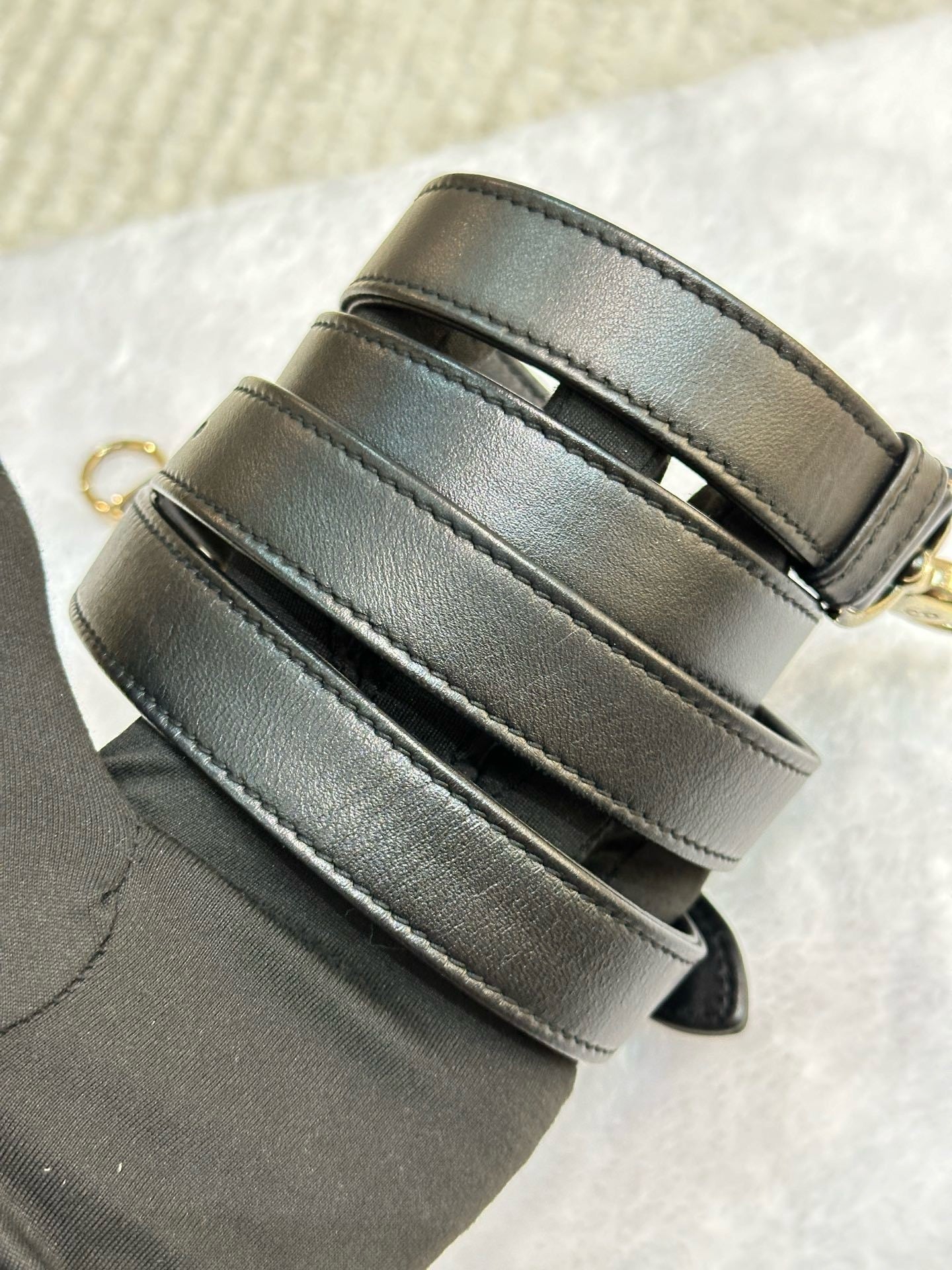 Christian Dior Lambskin Cannage Medium Lady Dior Black GHW