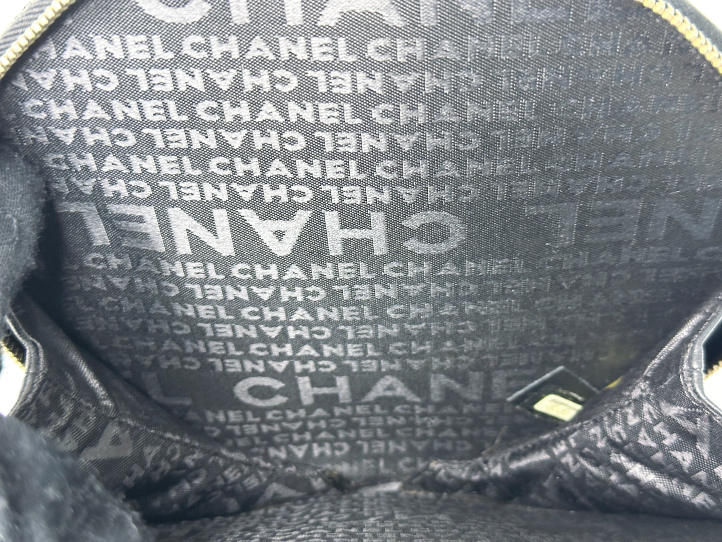 Chanel Record Chain Bag in Patent Leather Black Red 8954 holo