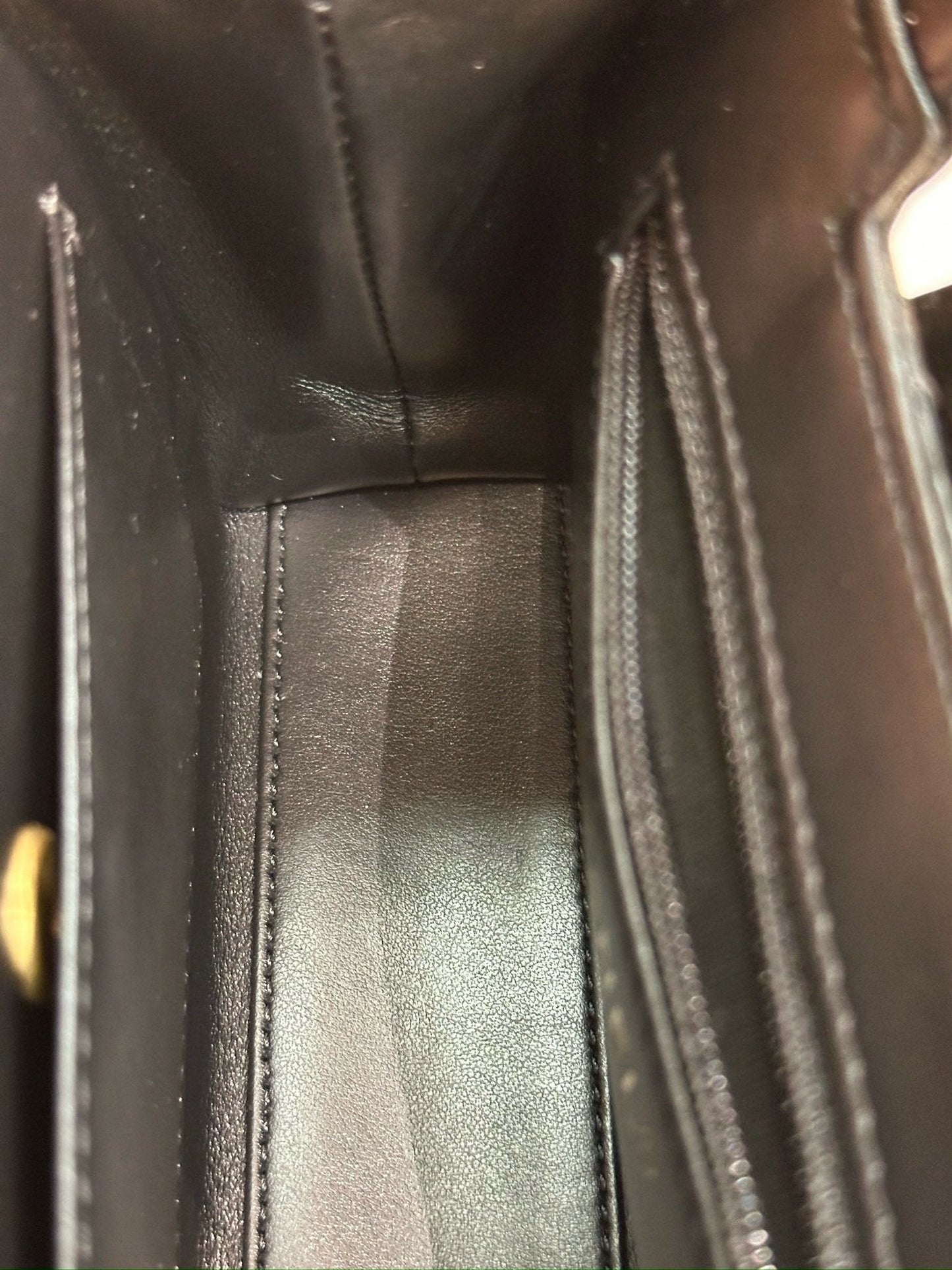 Chanel Lambskin Kelly Shopping Bag Black GHW 19cm