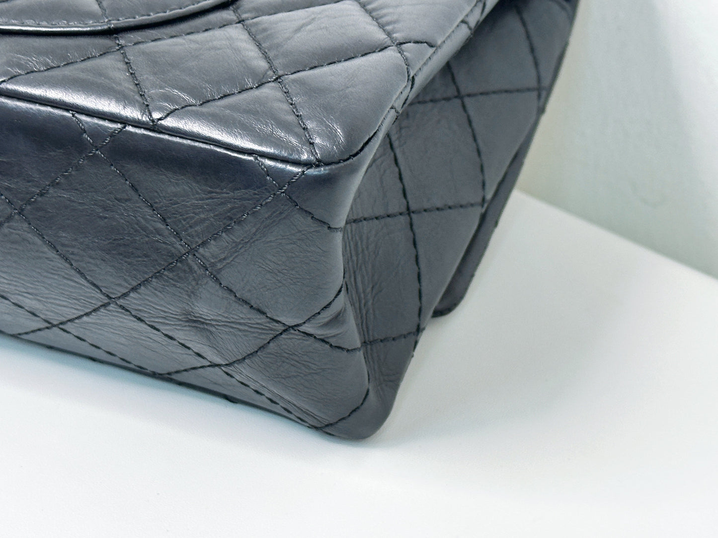 Chanel Marine Quilted Aged Calfskin 2.55 Reissue 226 Flap Bag