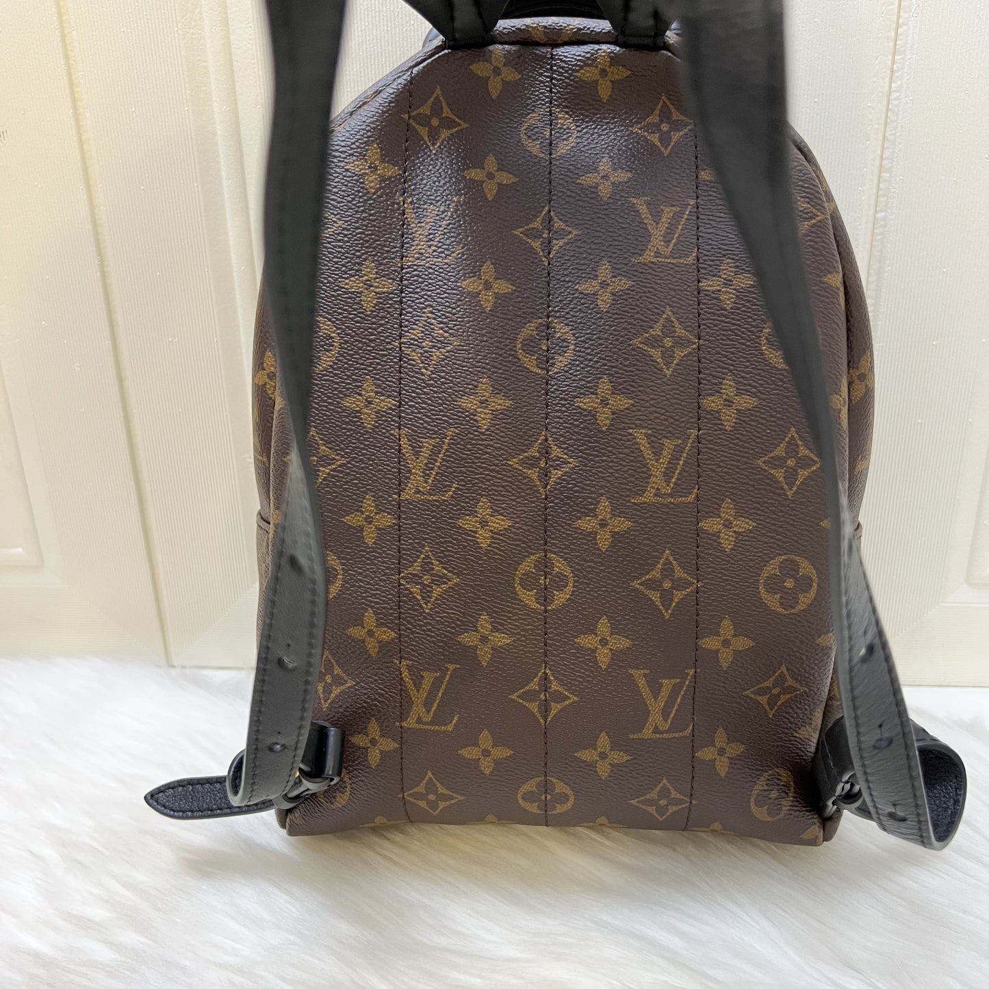 LV Palm Springs PM Backpack in Monogram Canvas and GHW