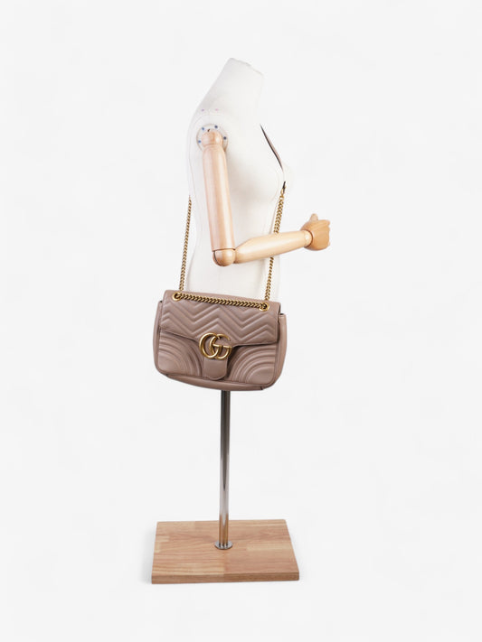 Gucci Marchmont beige Dusty Rose Matelasse Leather Medium