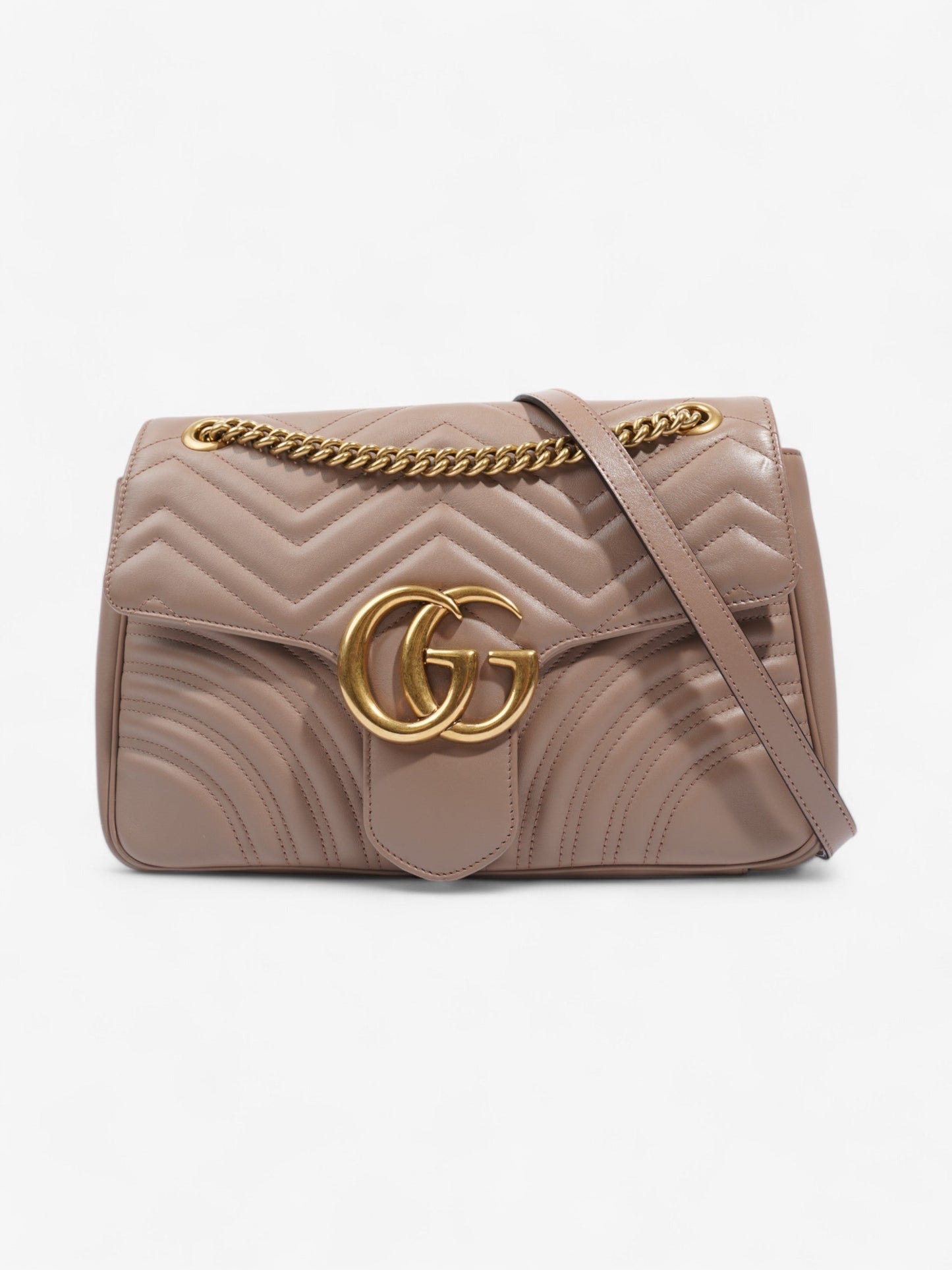 Gucci Marchmont beige Dusty Rose Matelasse Leather Medium