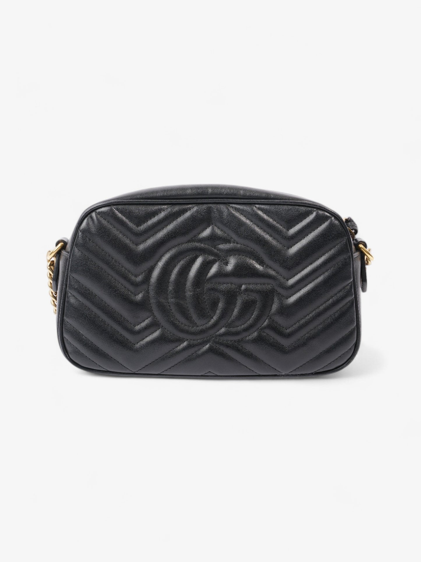 Gucci GG Marmont Black Matelasse Leather Small