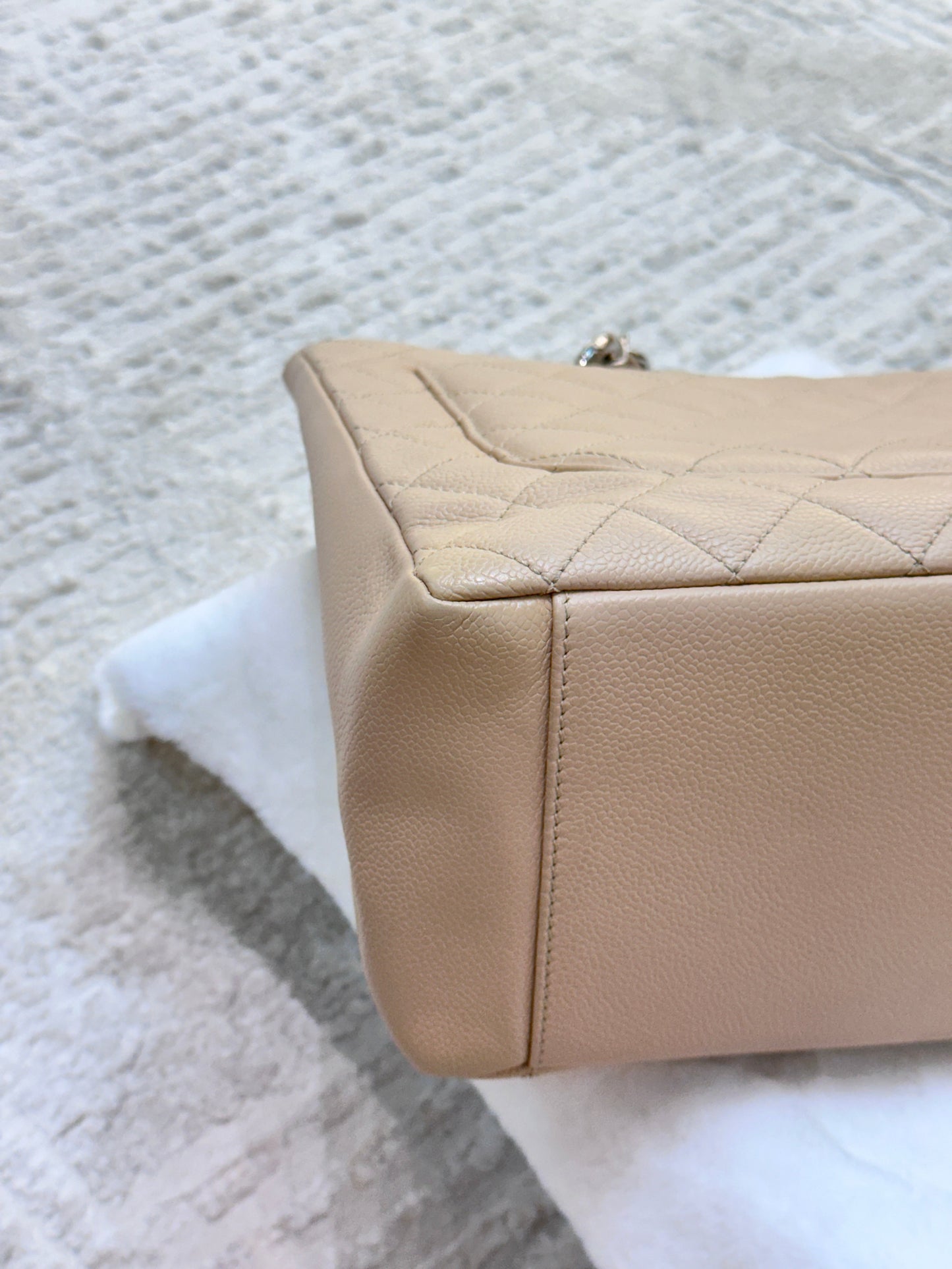 Chanel GST Beige Caviar Shw Bag