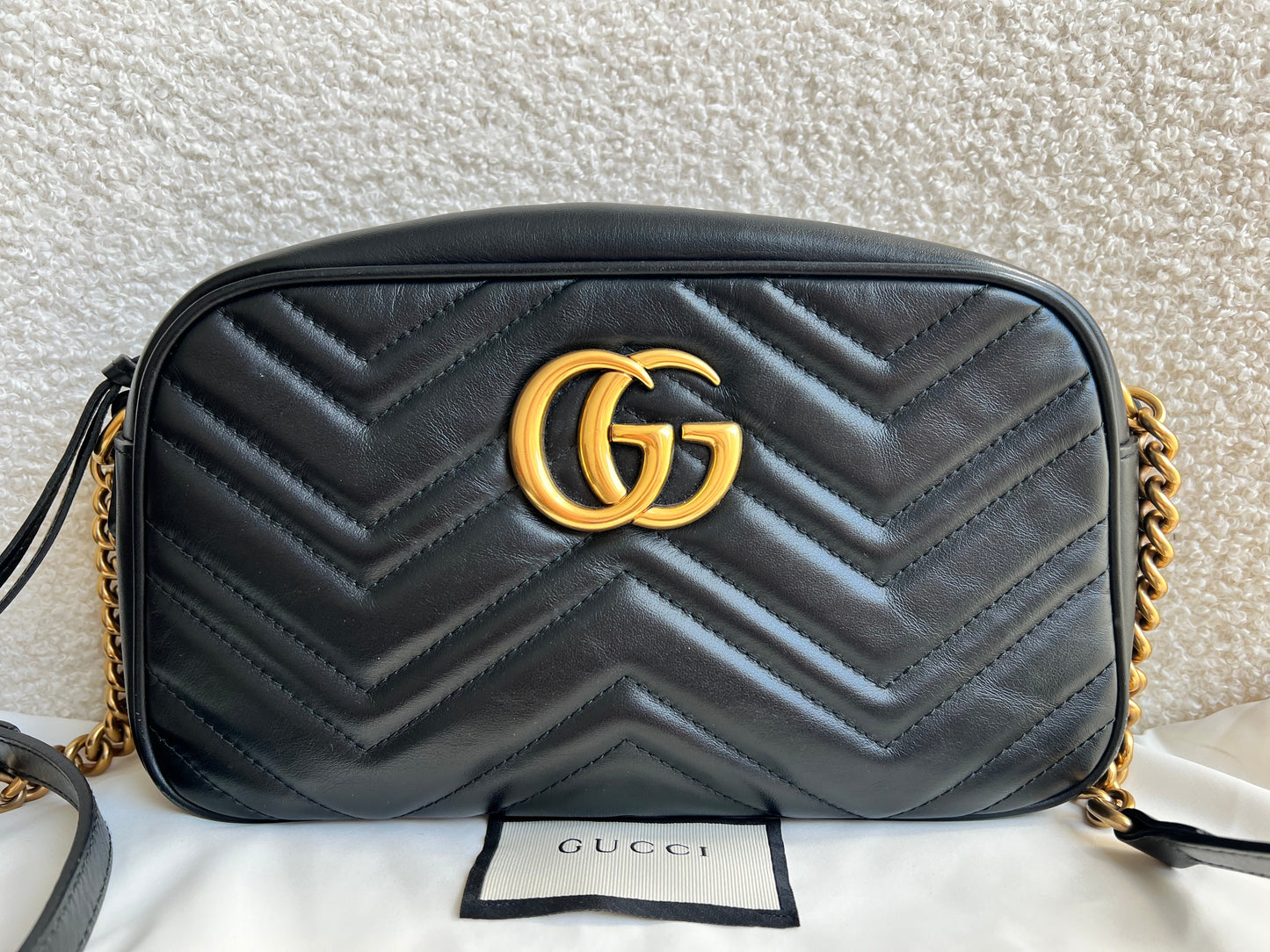 Gucci GG Black Marmont Small Shoulder Bag (RRP £1440)