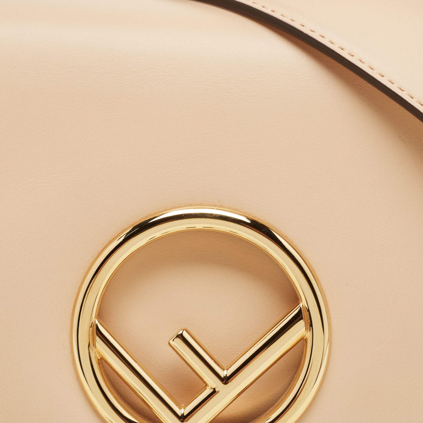 FENDI KAN I SMALL CALFSKIN LEATHER SHOULDER BAG