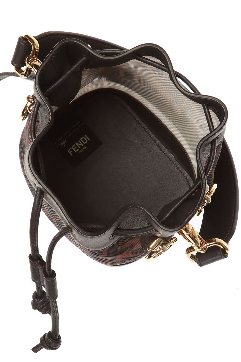 FENDI FF 1974 VITELLO GRACE MINI MON TRESOR BUCKET BAG