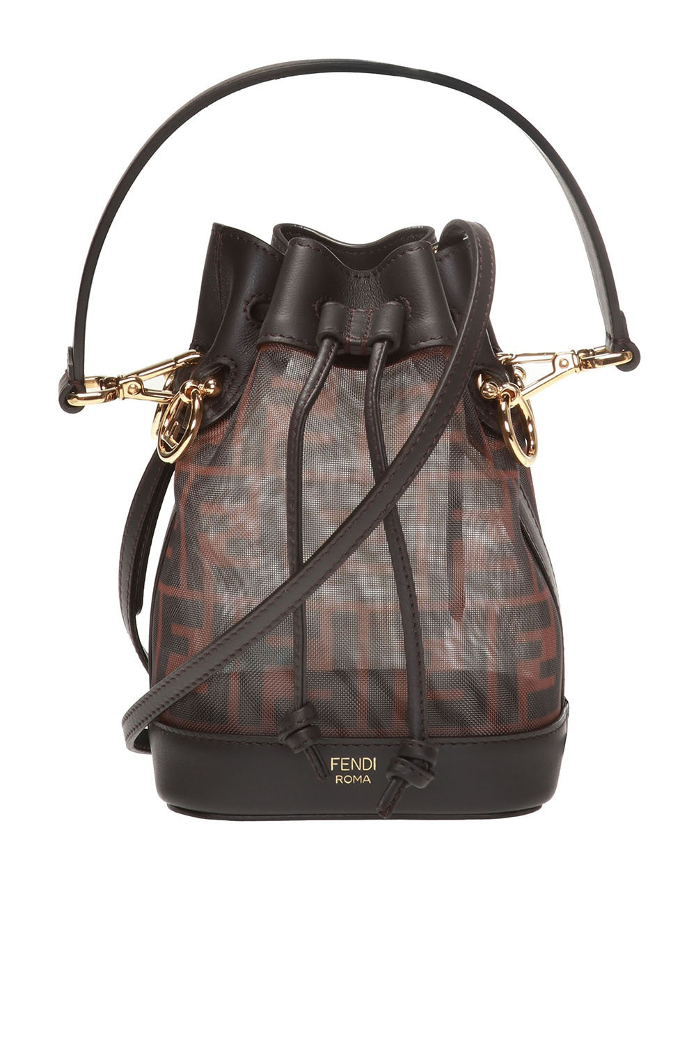 FENDI FF 1974 VITELLO GRACE MINI MON TRESOR BUCKET BAG