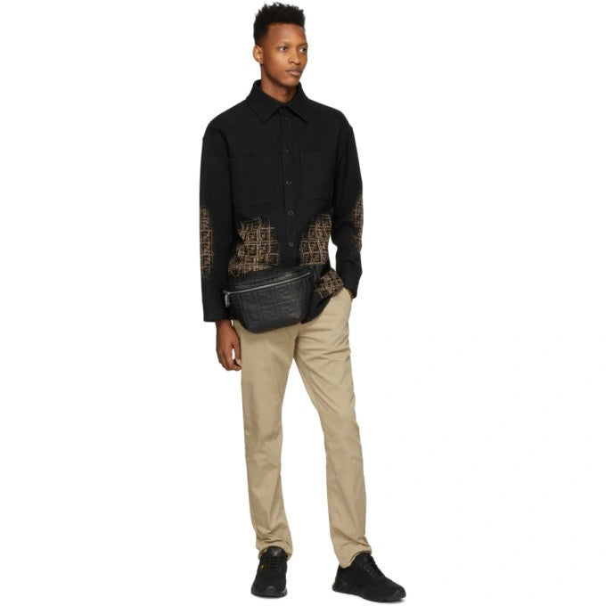 FENDI FF 1974 EMBOSSED NAPPA LEATHER BELT BAG