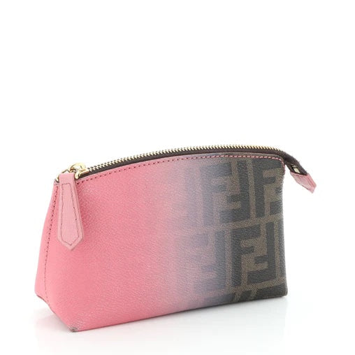FENDI FF OMBRE ZUCCA SMALL COSMETIC CASE