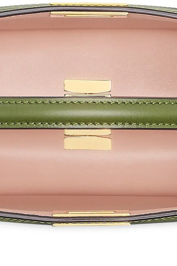 FENDI PEEKABOO ISEEU EAST WEST LEATHER SATCHEL BAG