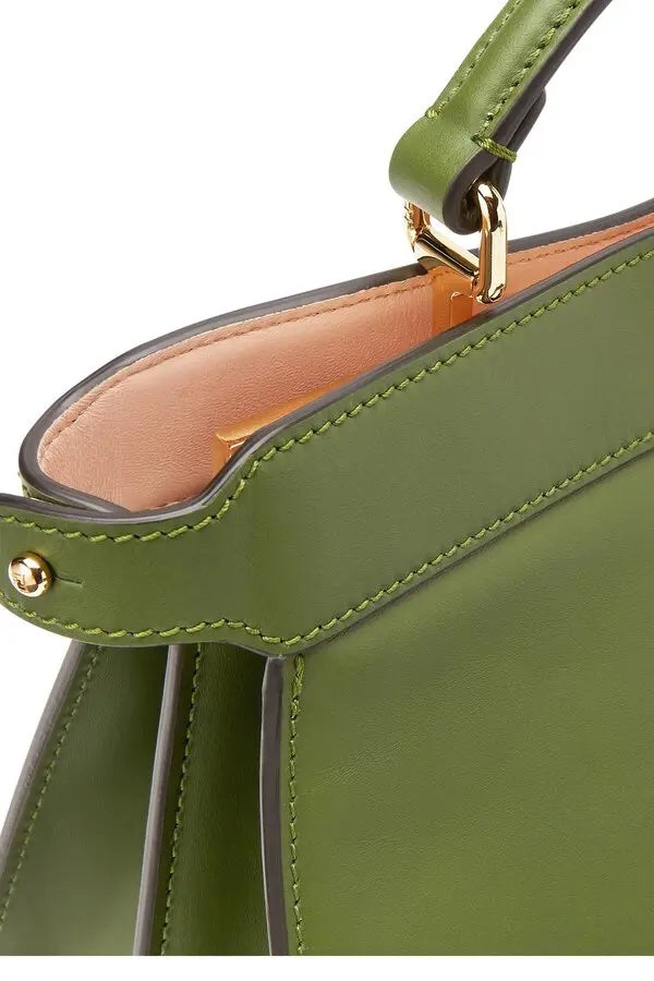 FENDI PEEKABOO ISEEU EAST WEST LEATHER SATCHEL BAG