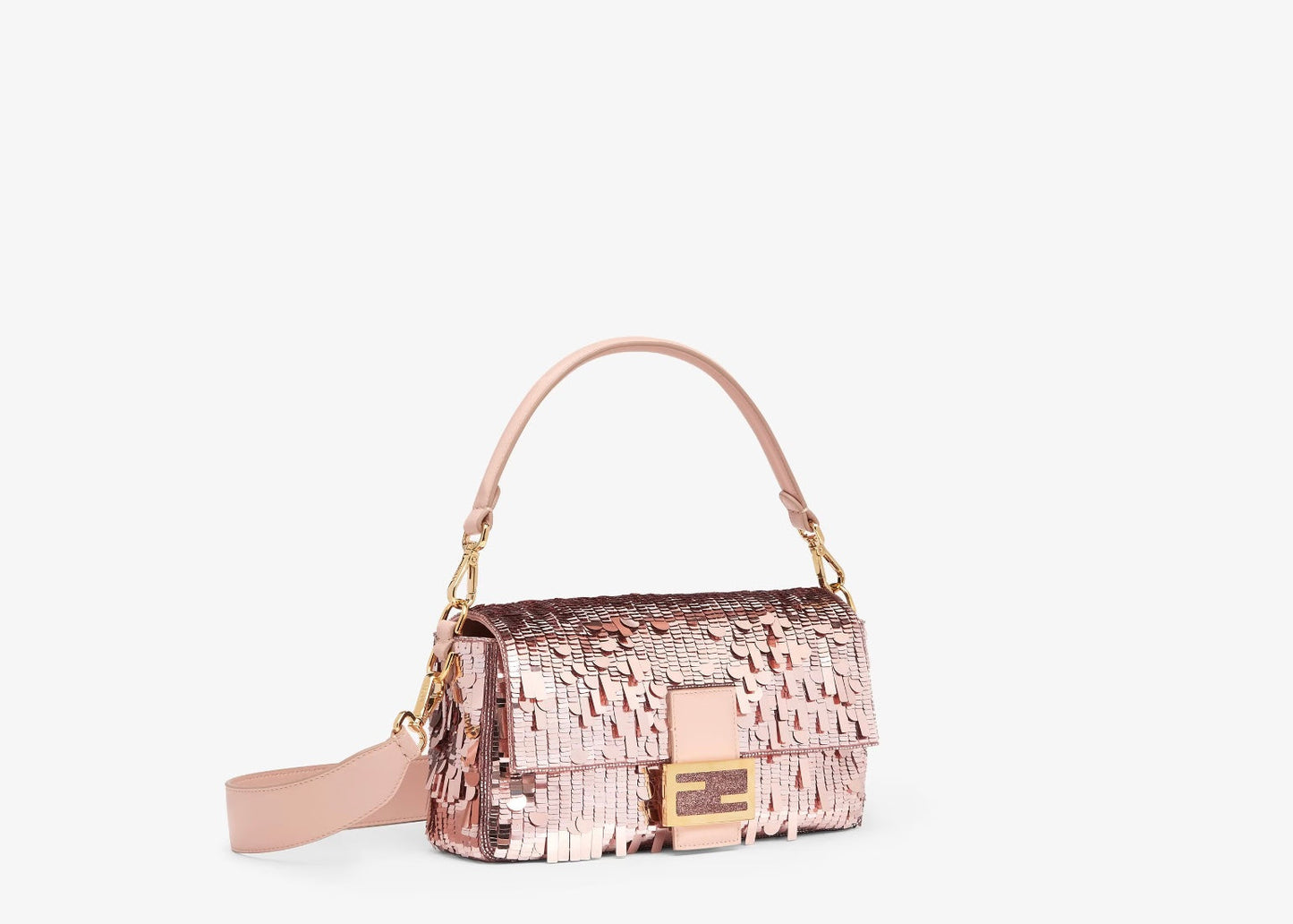 FENDI SEQUIN BAGUETTE SHOULDER BAG
