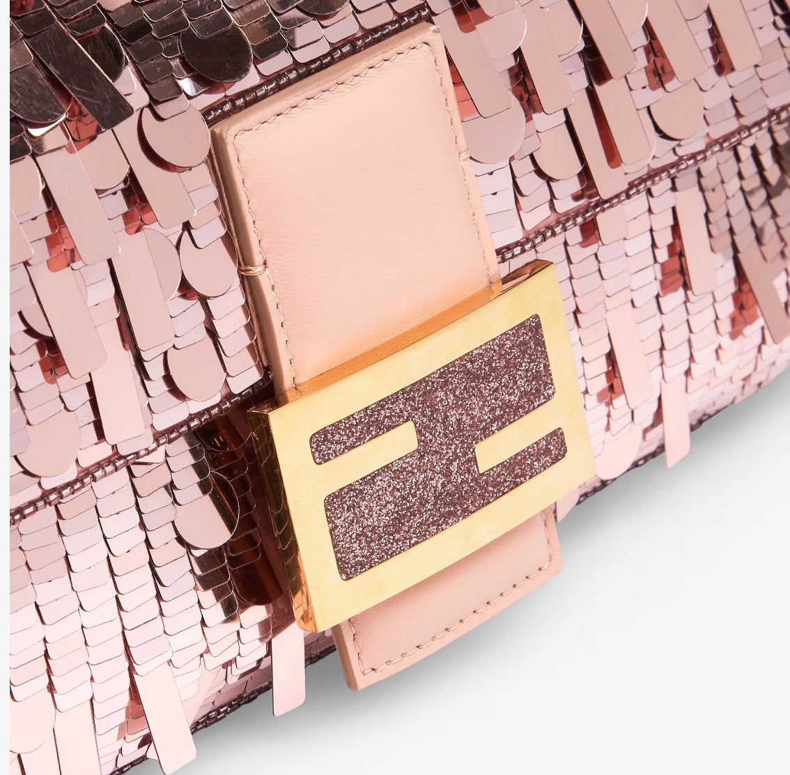FENDI SEQUIN BAGUETTE SHOULDER BAG