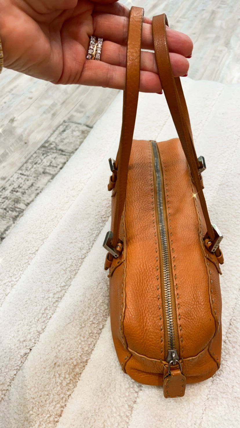 FENDI VINTAGE SELLERIA BAULETTO MINI BOWLING BAG