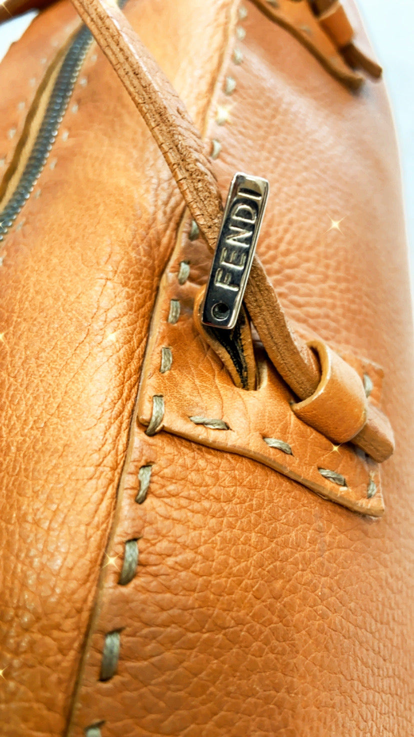 FENDI VINTAGE SELLERIA BAULETTO MINI BOWLING BAG
