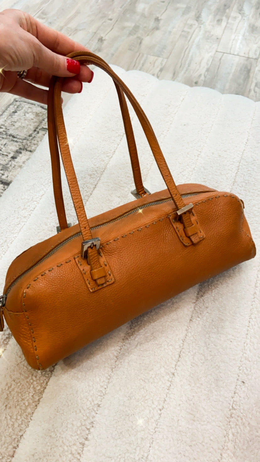 FENDI VINTAGE SELLERIA BAULETTO MINI BOWLING BAG