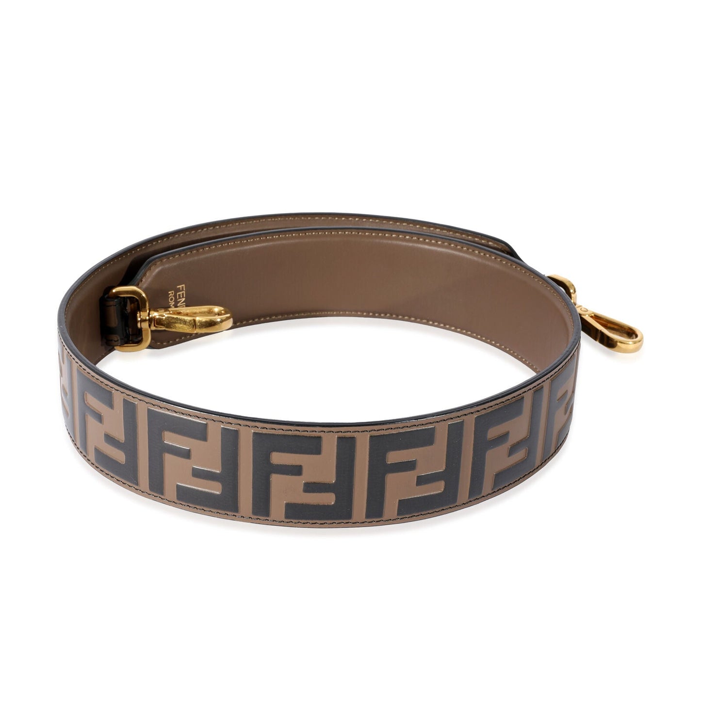 FENDI VITELLO ZUCCA FF BAG STRAP