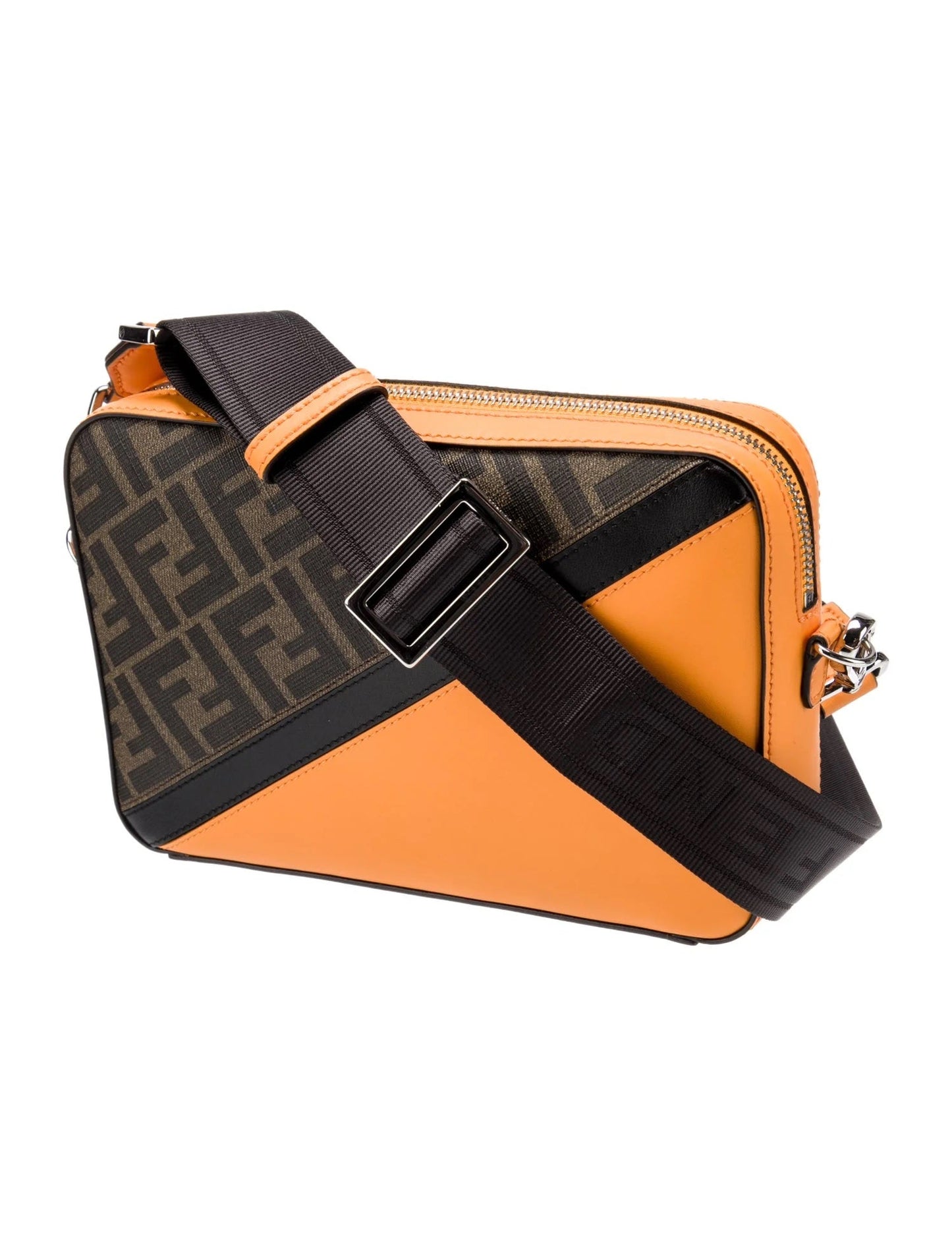 FENDI VITELLO LIBERTY CENTURY FF 1974 LOGO CAMERA BAG