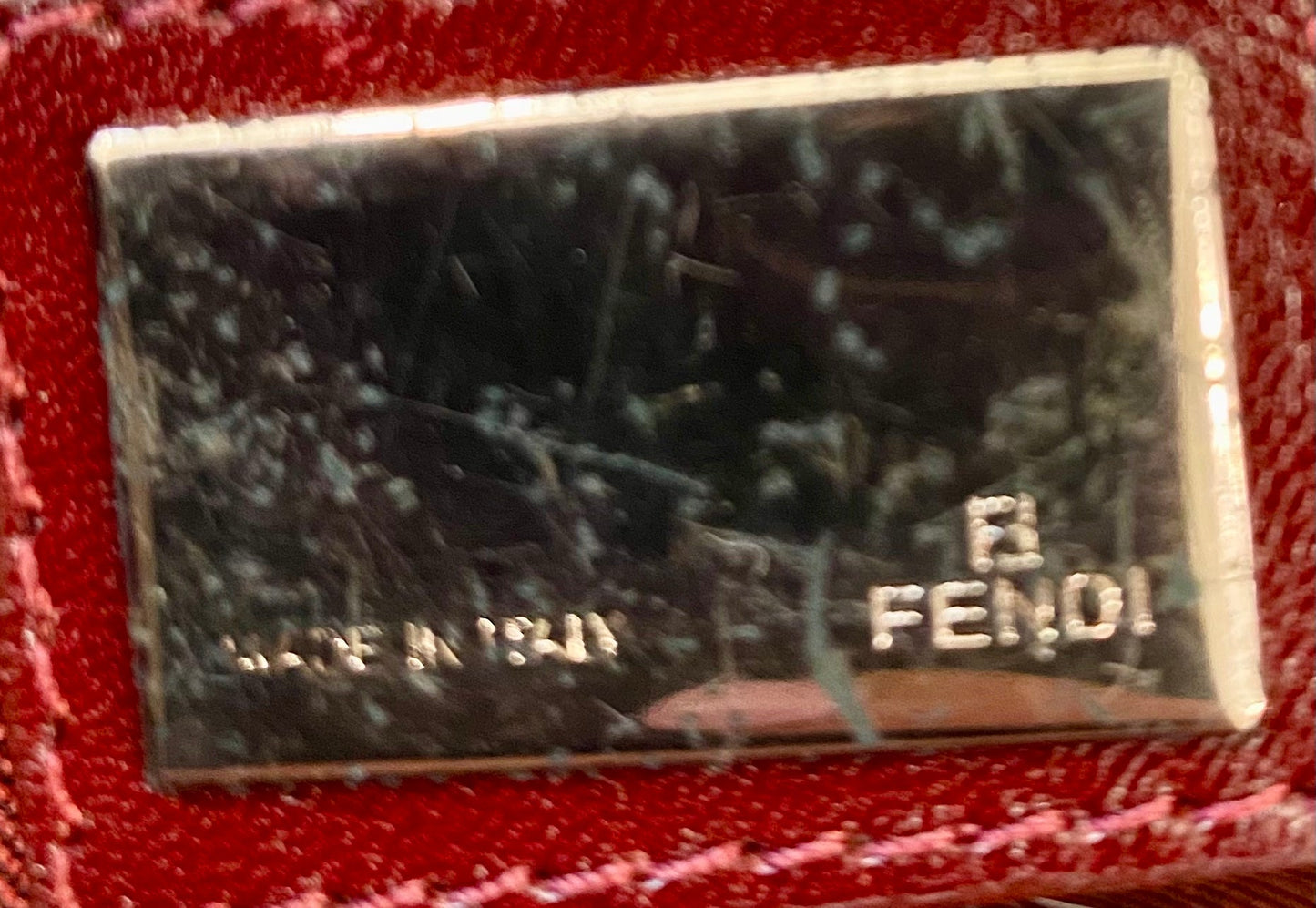 FENDI VINTAGE ZUCCHINO MAMA BAGUETTE SHOULDER BAG