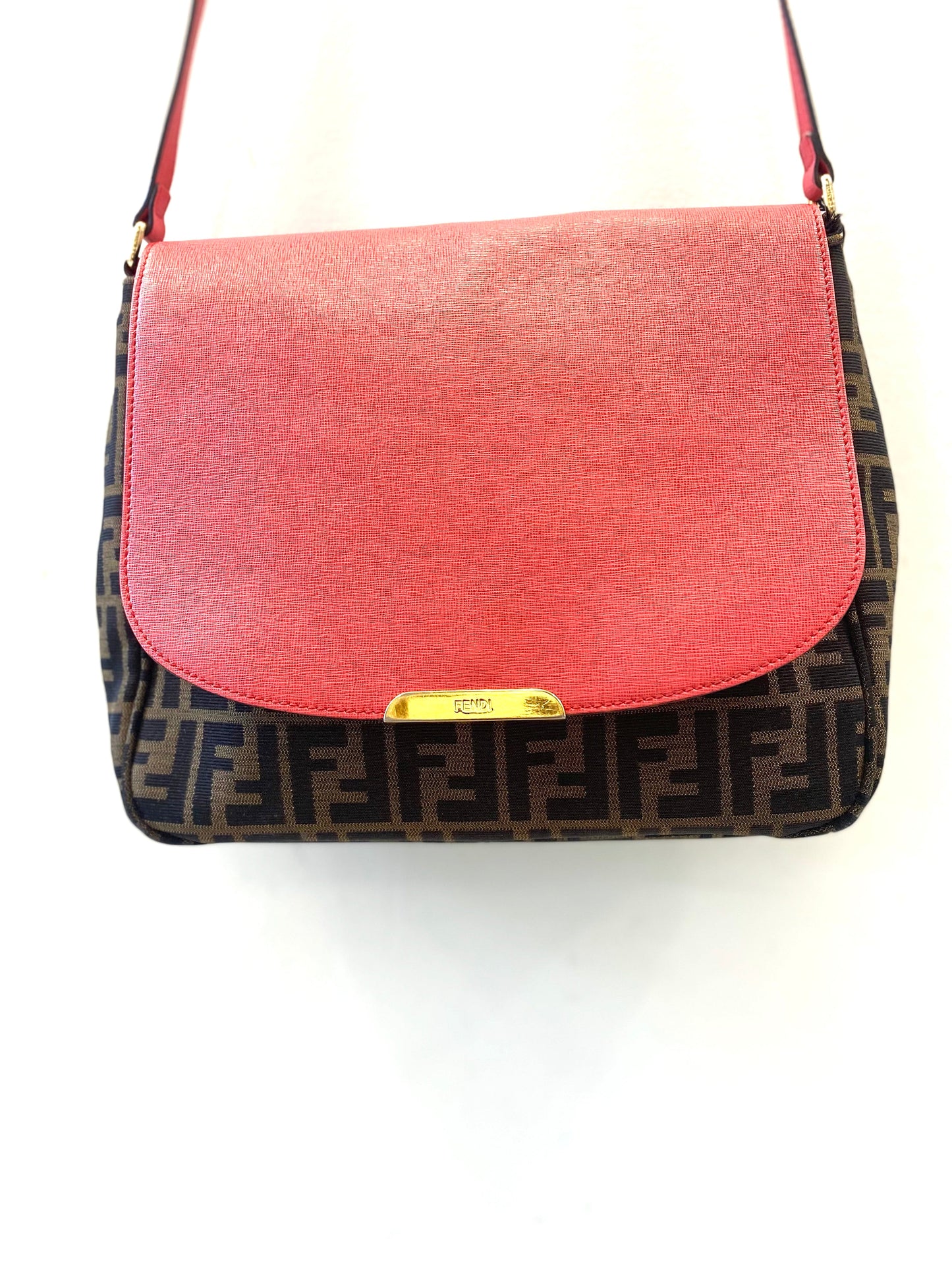 FENDI ZUCCA VITELLO ELITE CROSSBODY BAG