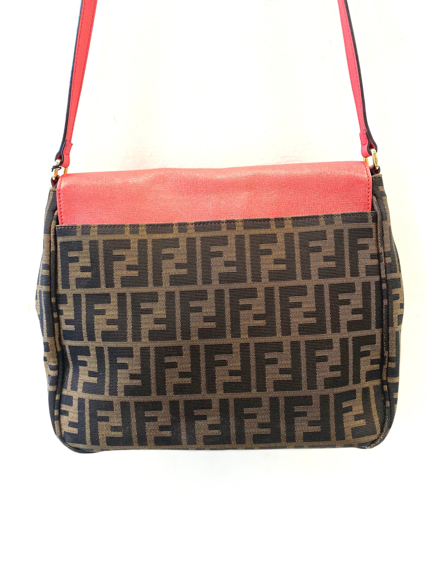 FENDI ZUCCA VITELLO ELITE CROSSBODY BAG