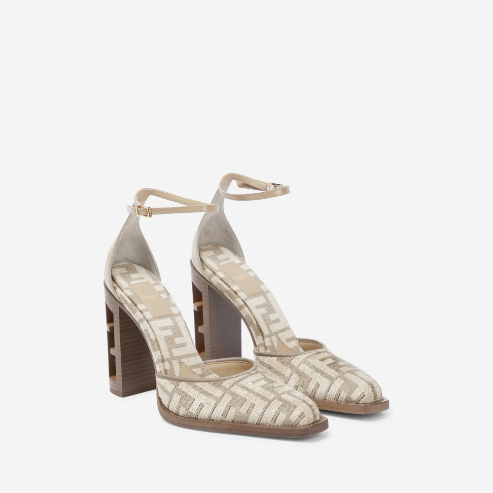 FF Cutout Chenille Pumps Designer Pumps & Platform shoes for Women