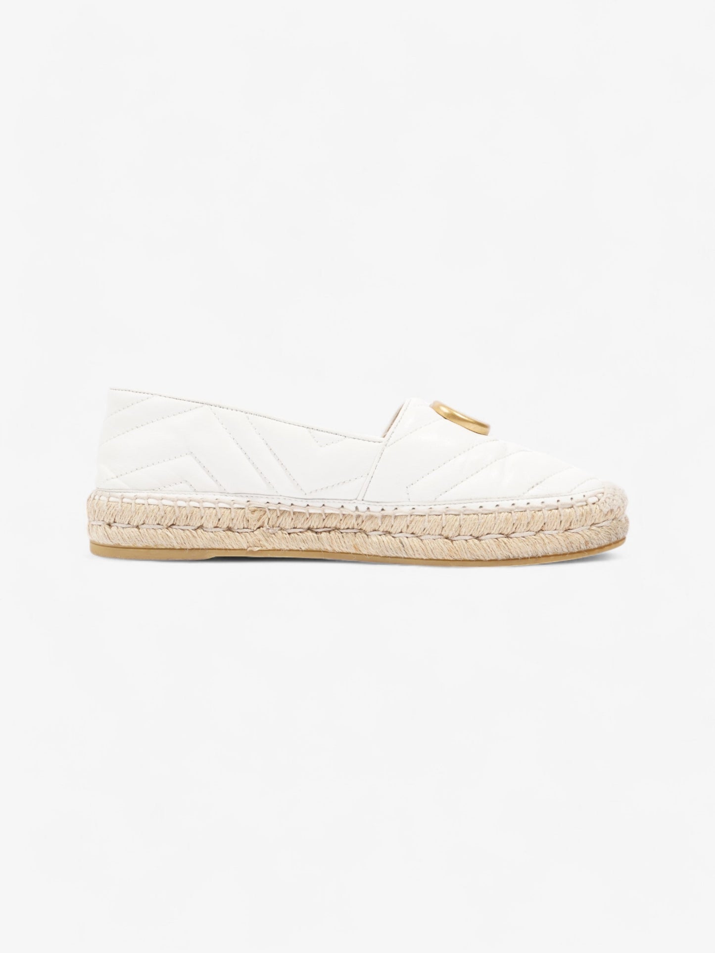 Gucci GG Marmont espadrilles White  Leather EU 38 UK 5