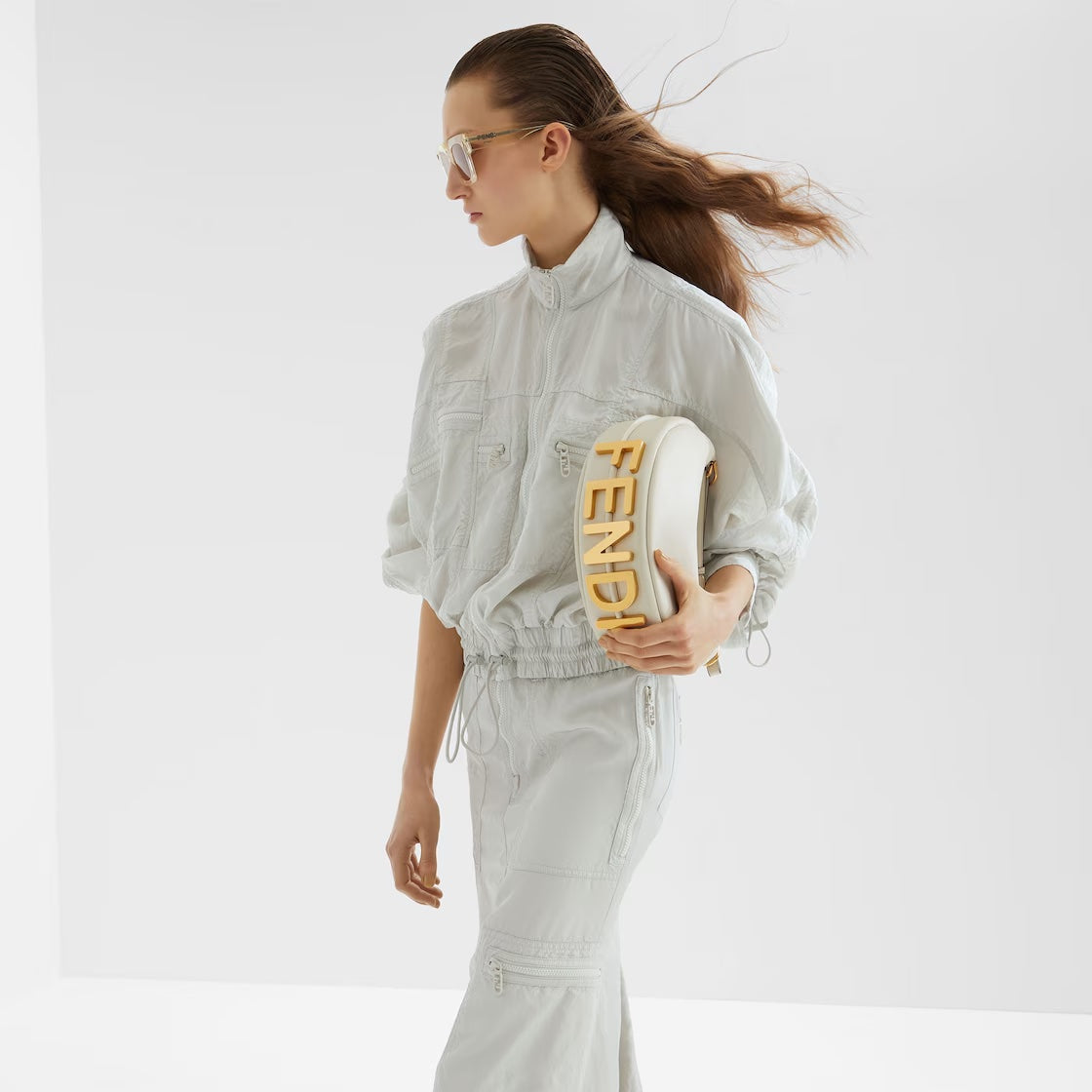 FENDI FENDIGRAPHY SMALL CALFSKIN LEATHER SHOULDER BAG