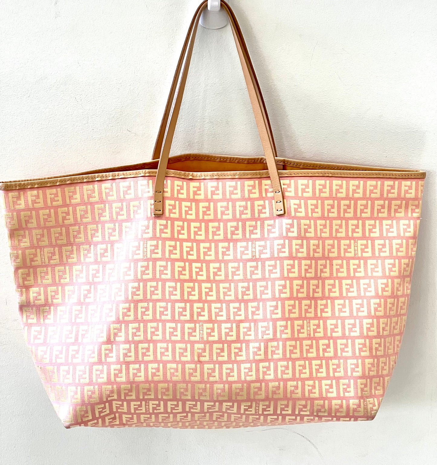 FENDI ZUCCHINO JACQUARD TOTE BAG