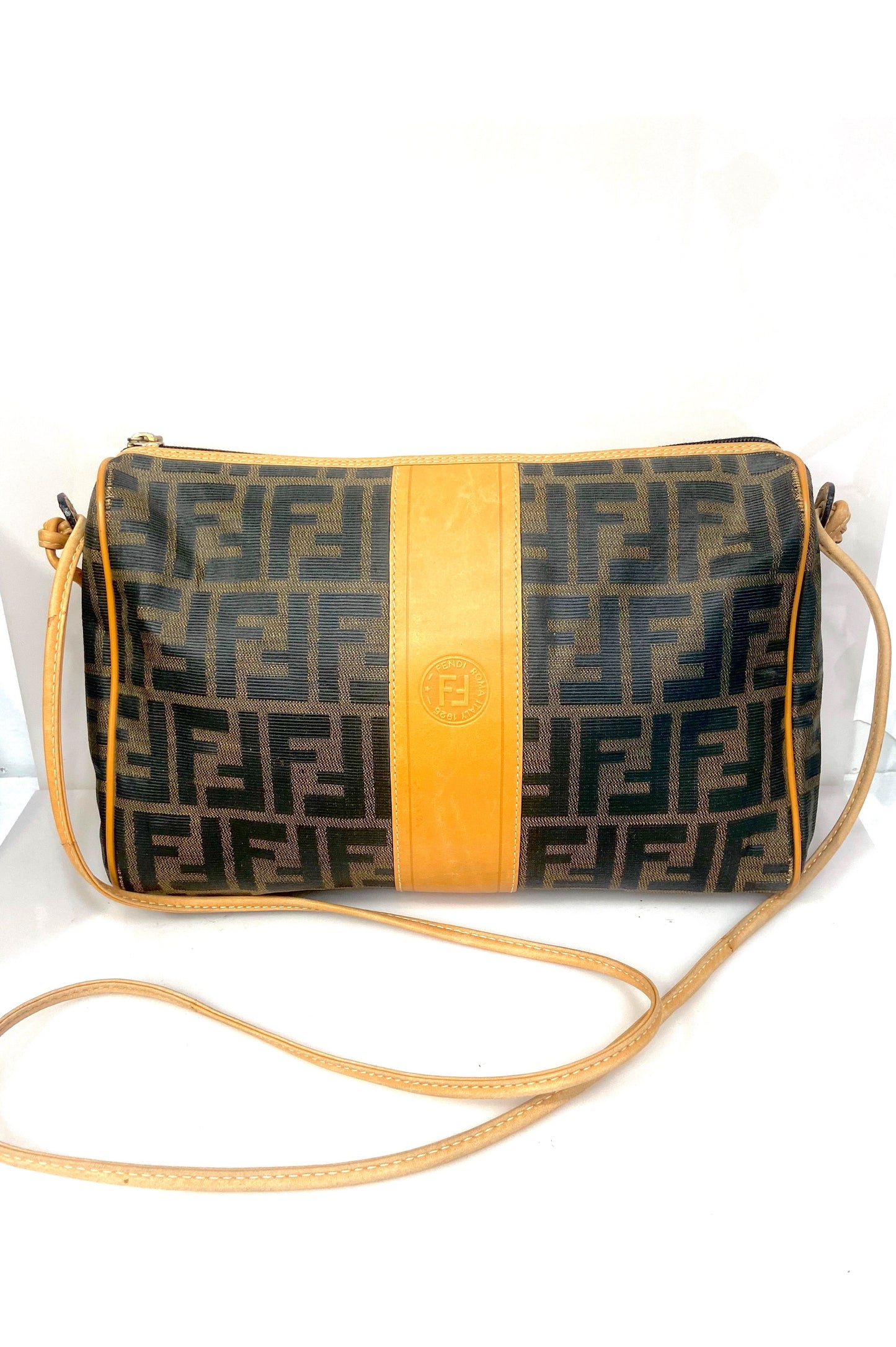 FENDI ROMA VINTAGE ZUCCA CROSSBODY BAG