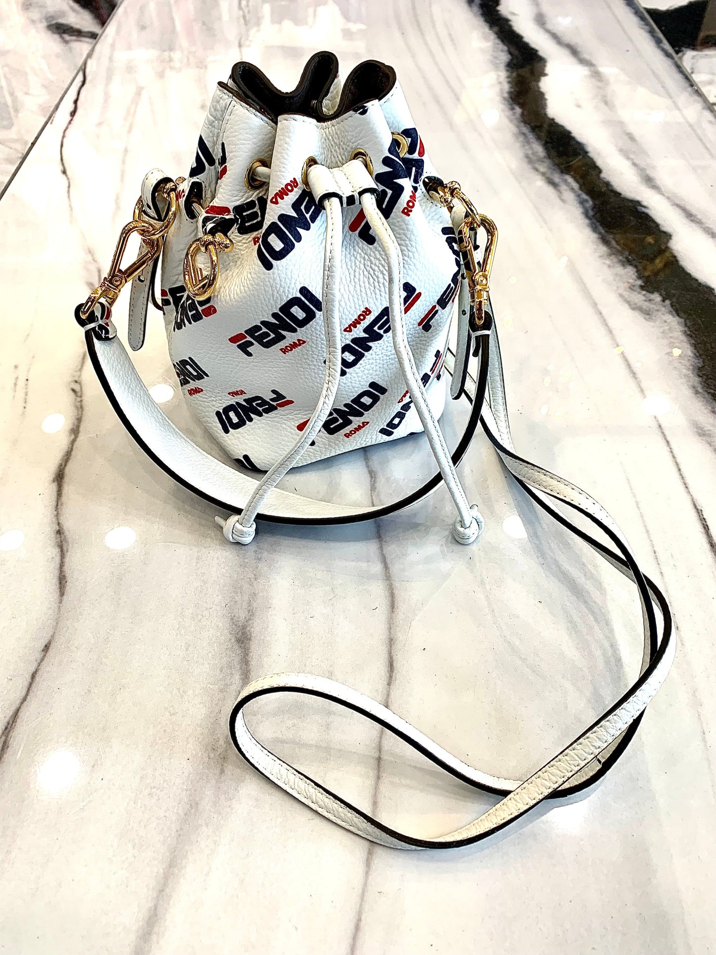 FENDI FILA MANIA MINI MON TRESOR BAG