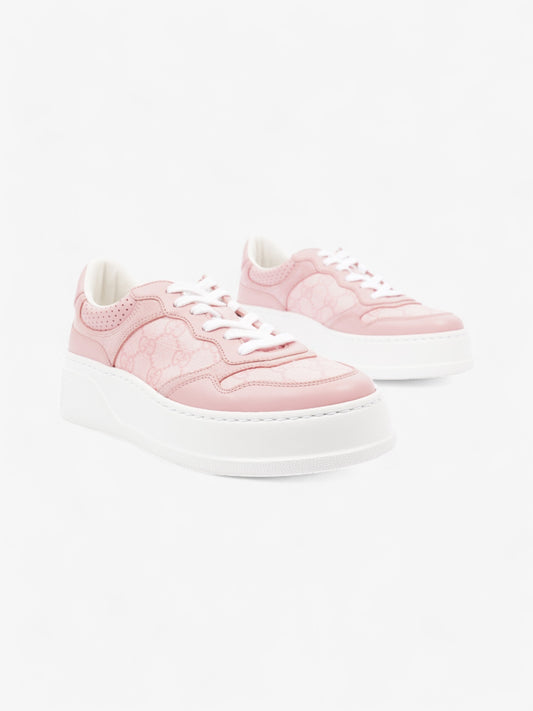 Gucci GG Supreme Sneakers Pink / White Canvas EU 37 UK 4