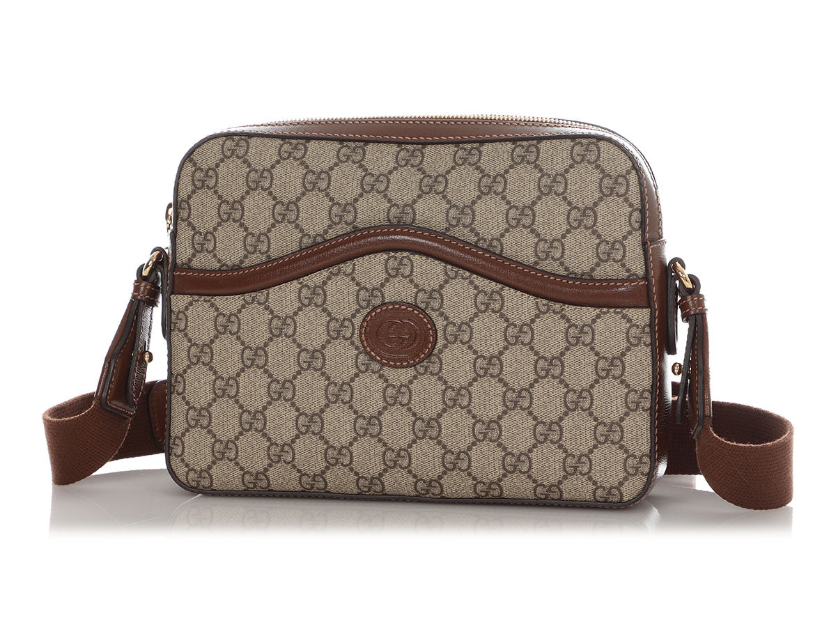 Gucci Brown GG Supreme Messenger Bag