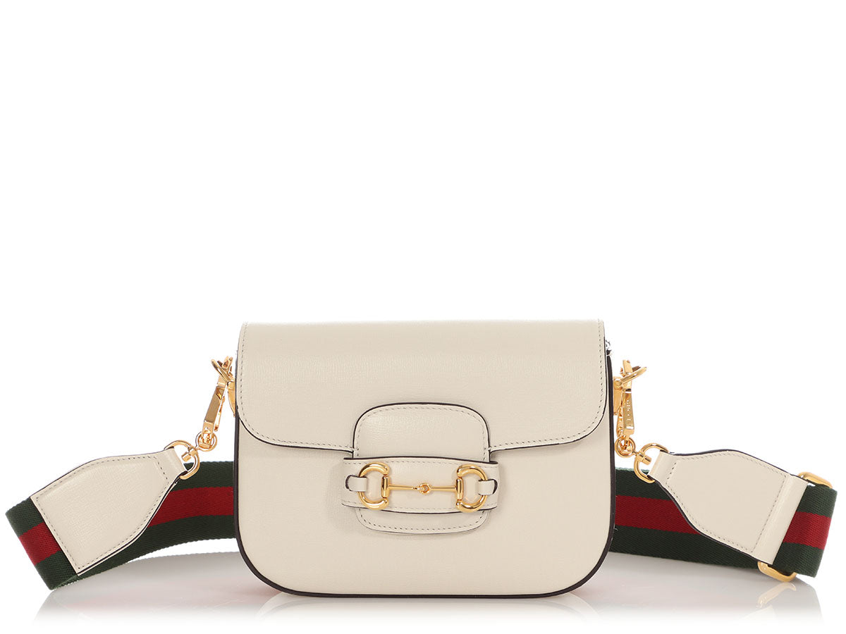 Gucci Mini Mystic White Web Horsebit 1955 Shoulder Bag