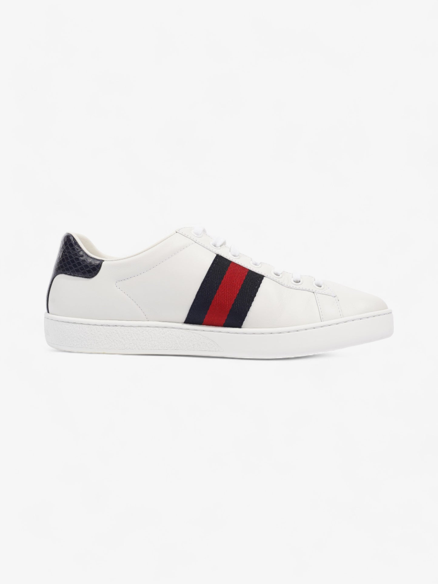 Gucci Ace White / Blue / Red Leather EU 38.5 UK 5.5