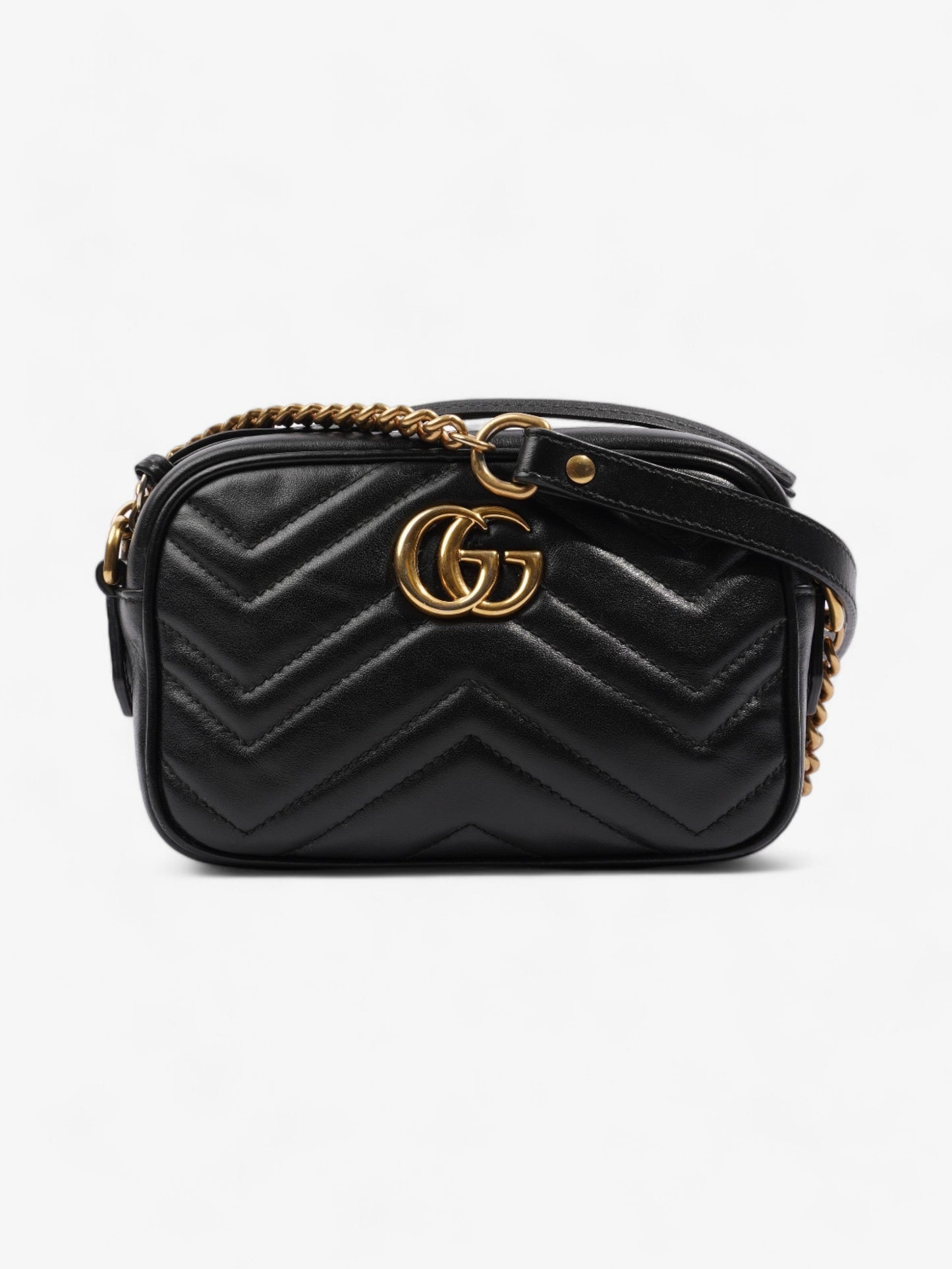 Gucci GG Marmont Bag Black Matelasse Leather Mini