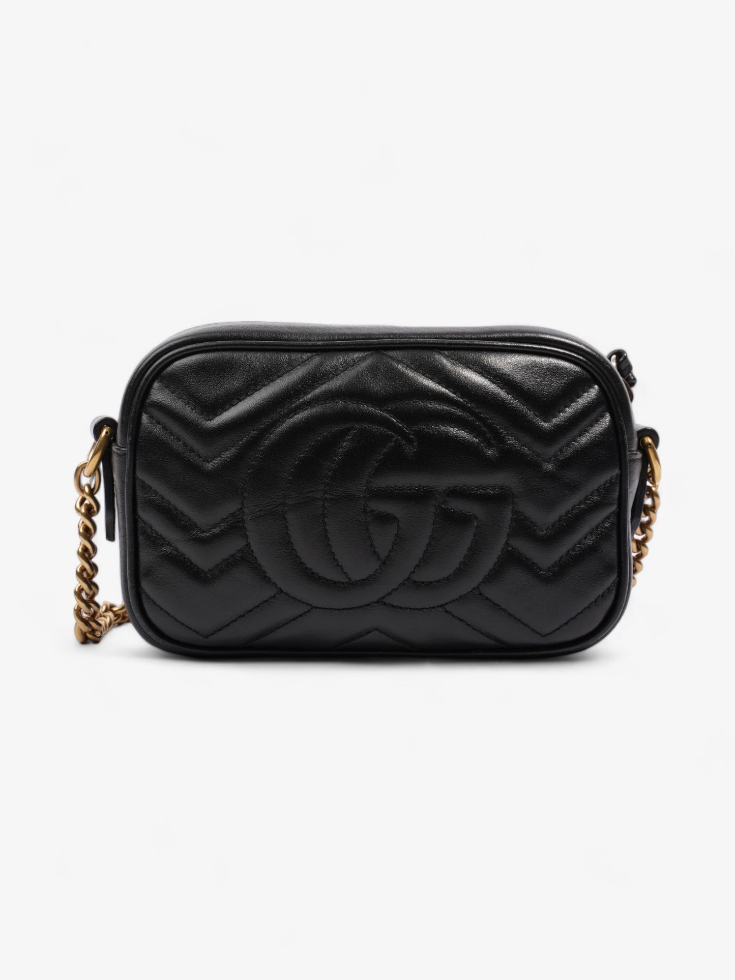 Gucci GG Marmont Bag Black Matelasse Leather Mini
