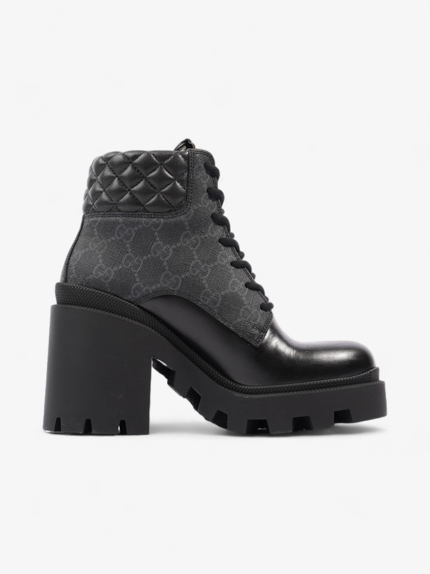 Gucci GG Bootie 55mm Black Leather EU 36.5 UK 3.5