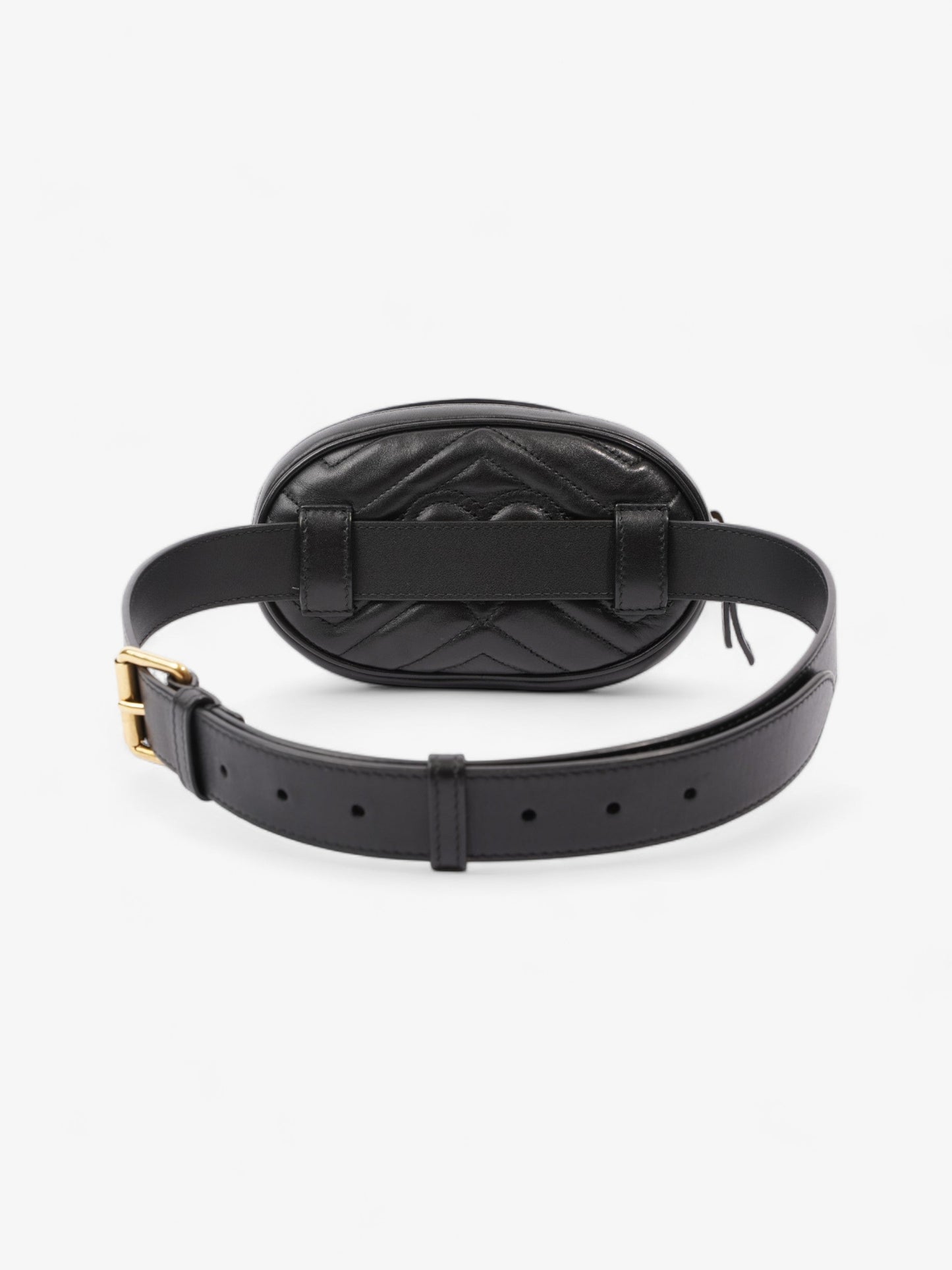 Gucci GG Marmont Belt Bag Black Matelasse Leather 85cm / 34"