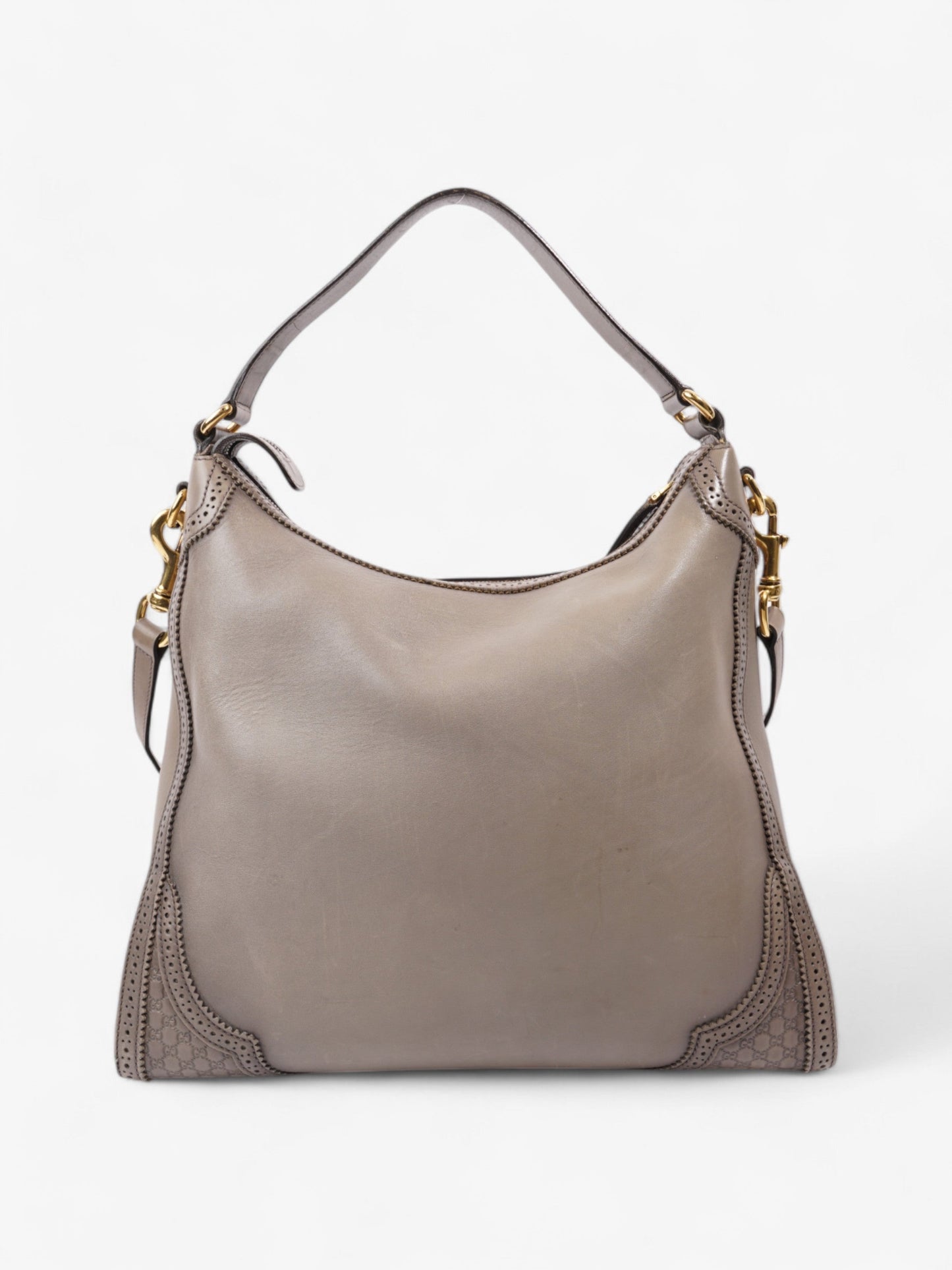 Gucci Hobo Bag Stone Grey Leather