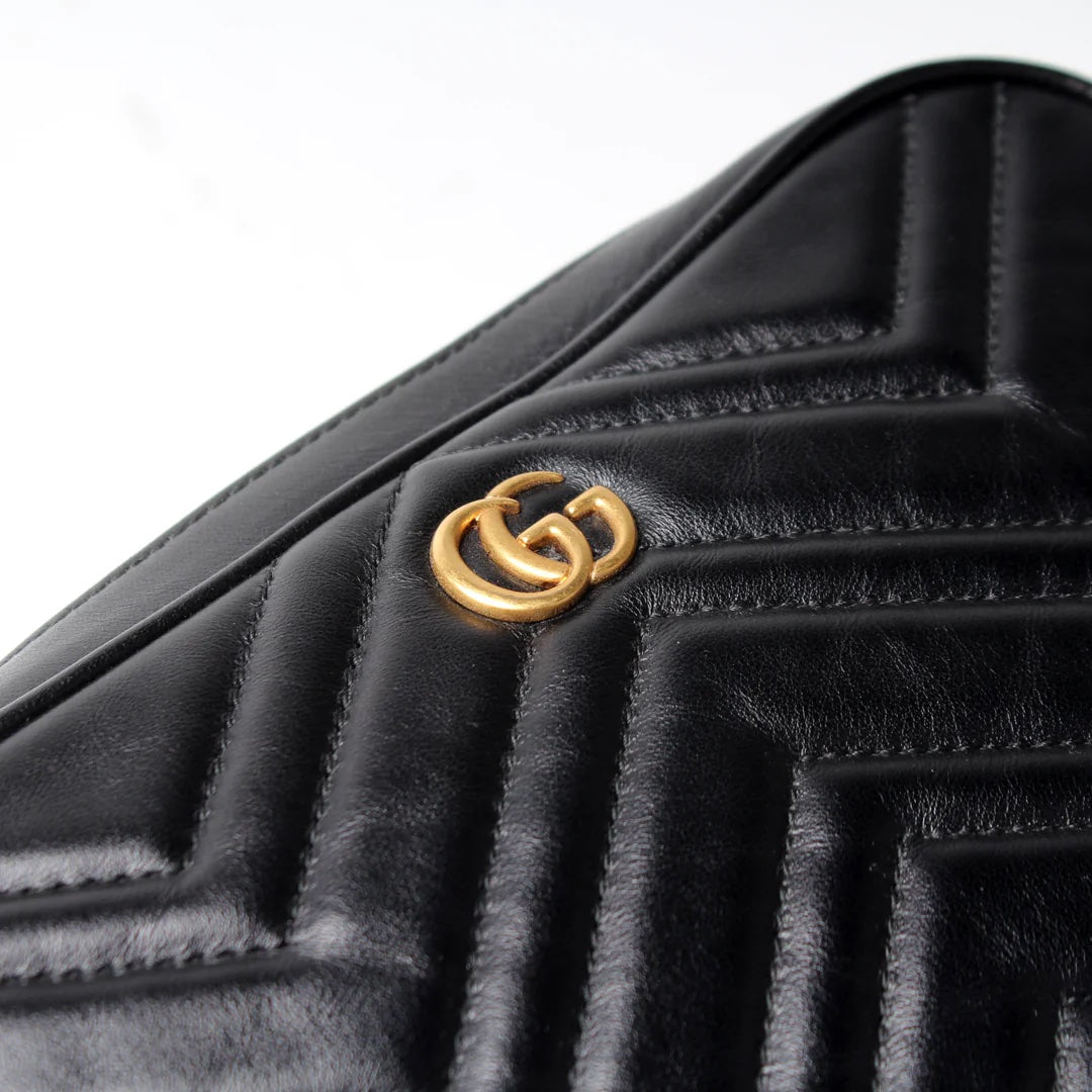 GUCCI GG MARMONT MATELASSE SQUARE BELT BAG