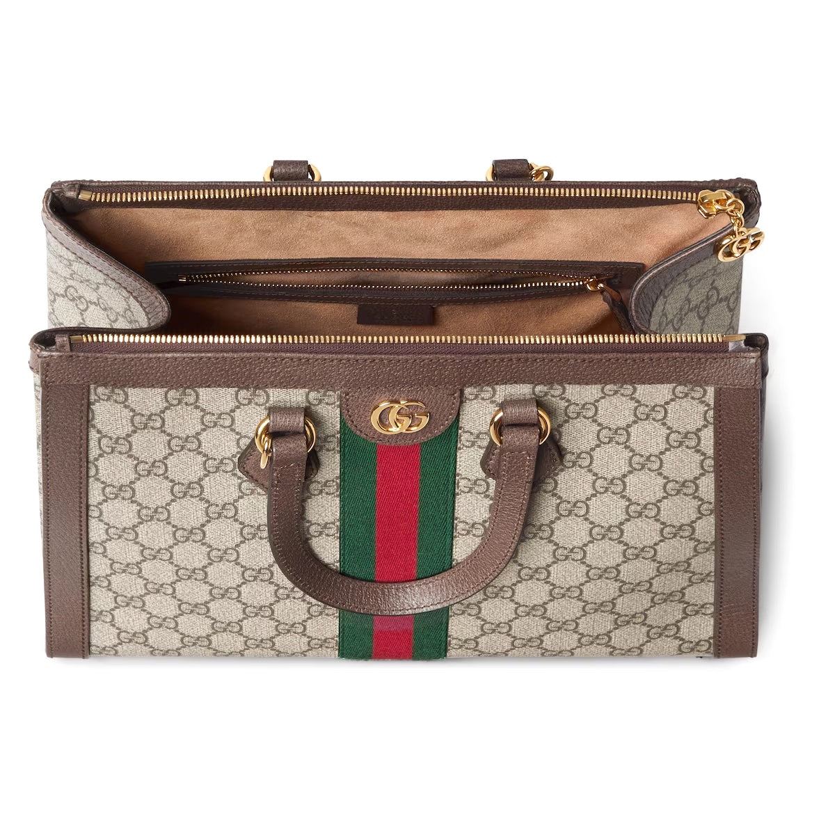 GUCCI GG OPHIDIA TOP HANDLE TOTE BAG