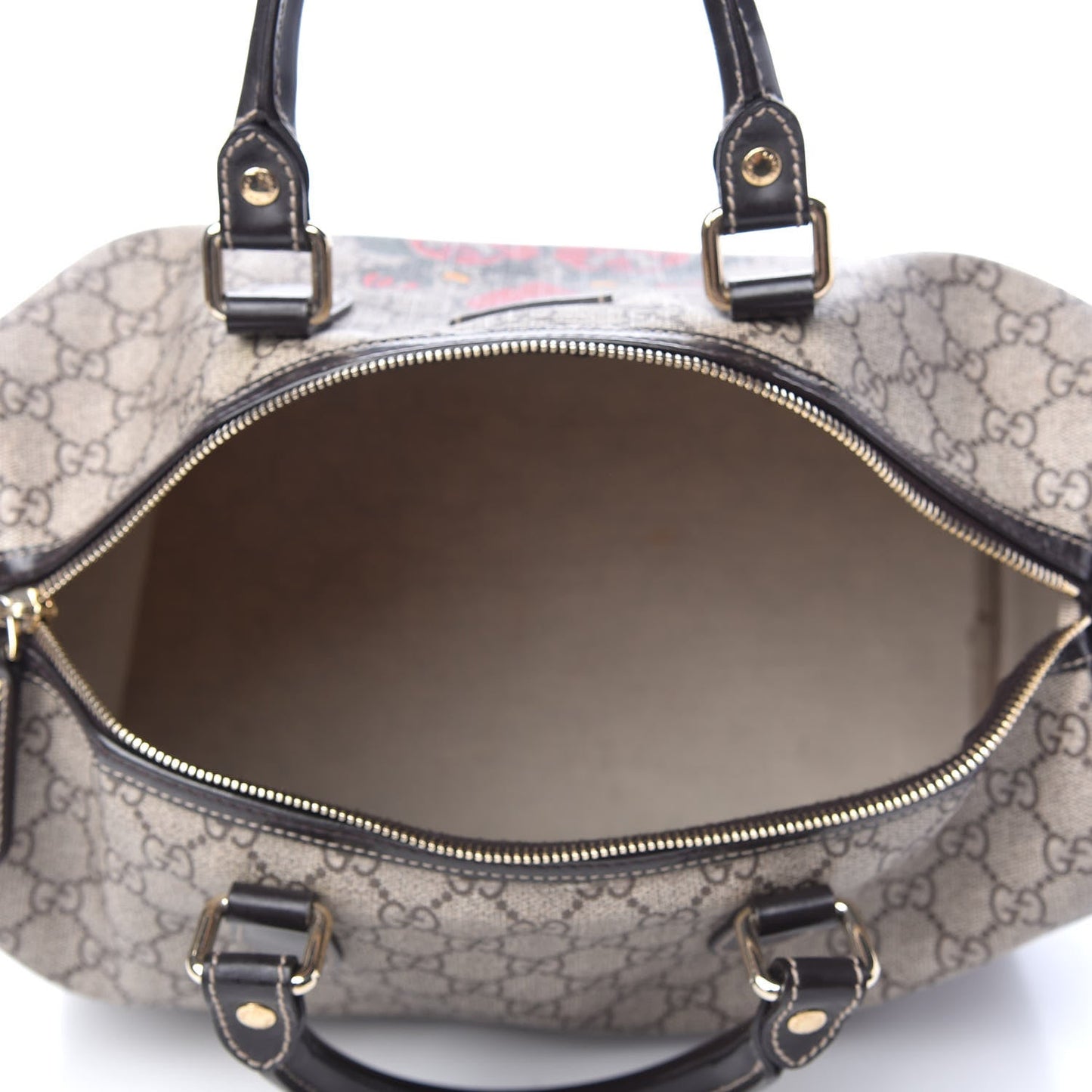 GUCCI GG PLUS MONOGRAM TATTO HEART JOY BOSTON BAG