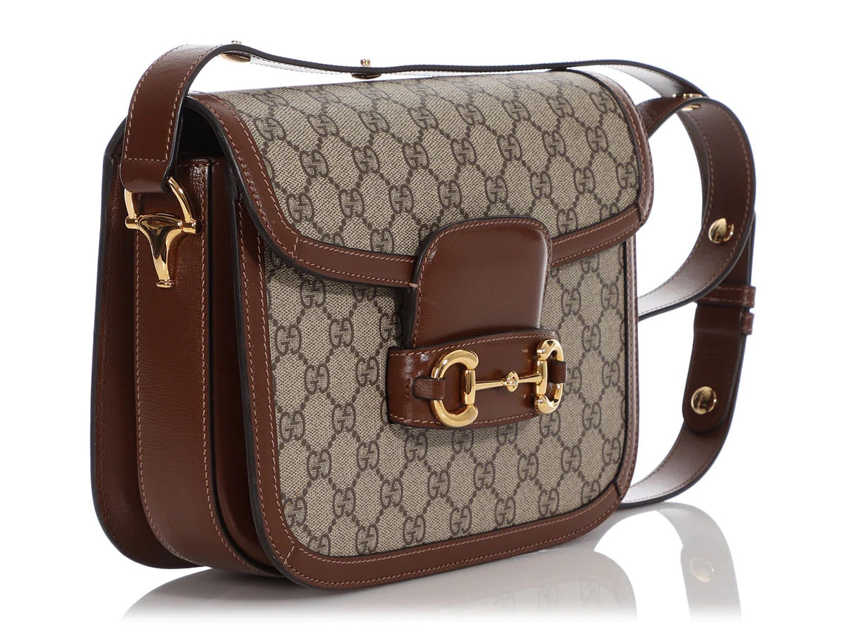 GUCCI GG SUPREME HORSEBIT 1955 SHOULDER BAG