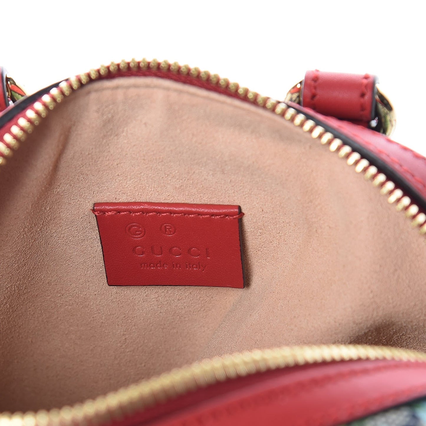 GUCCI GG SUPREME MONOGRAM BLOOMS MINI BOSTON BAG