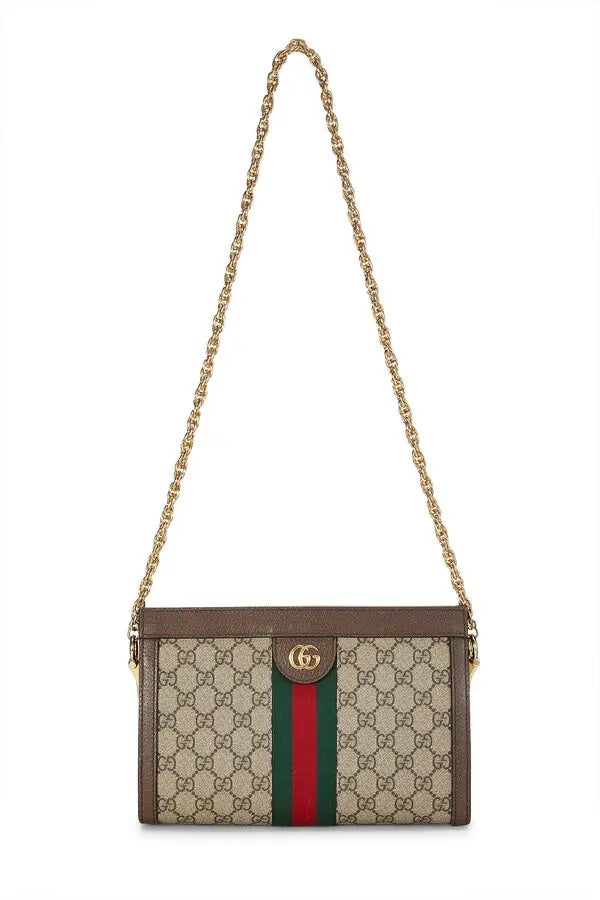 GUCCI GG SUPREME SMALL OPHIDIA CHAIN BAG