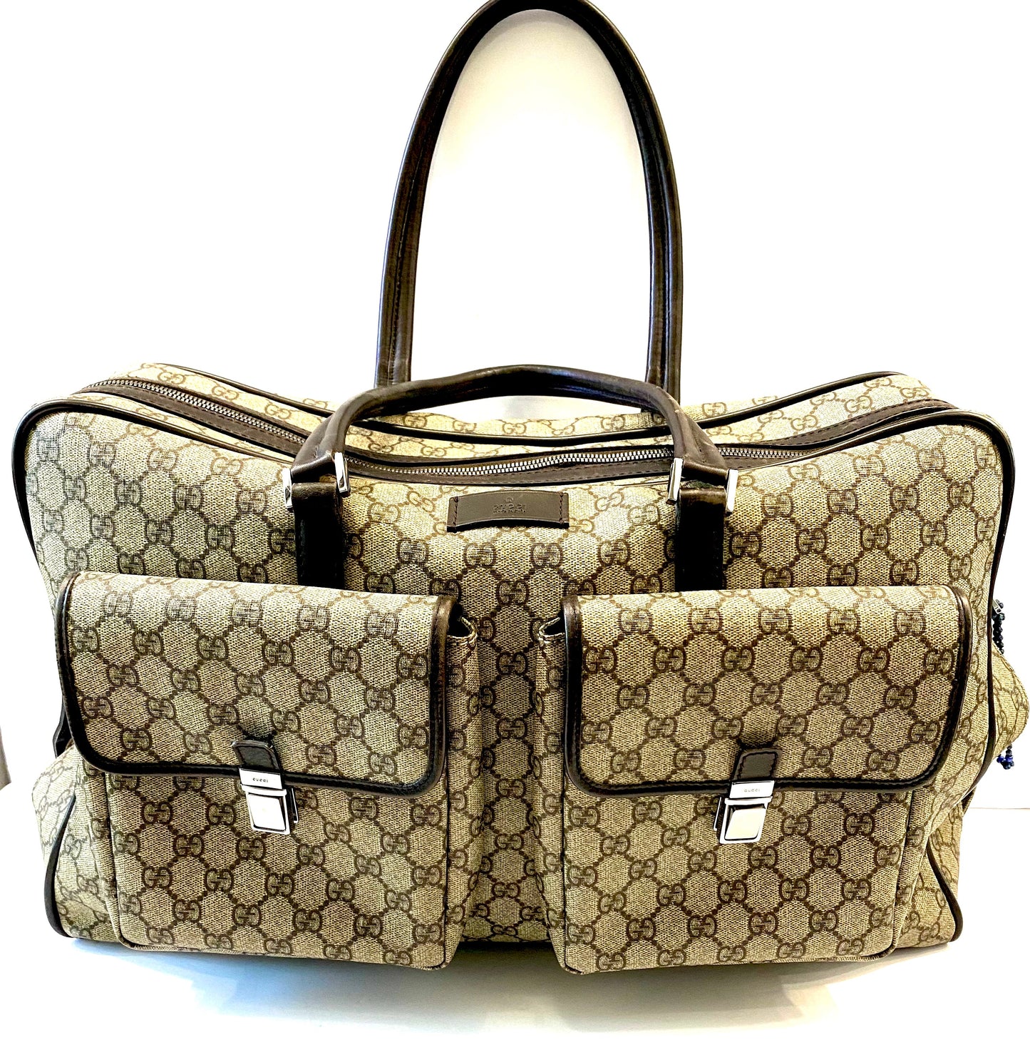 GUCCI GG SUPREME VALISE TRAVEL CARRY ON BAG