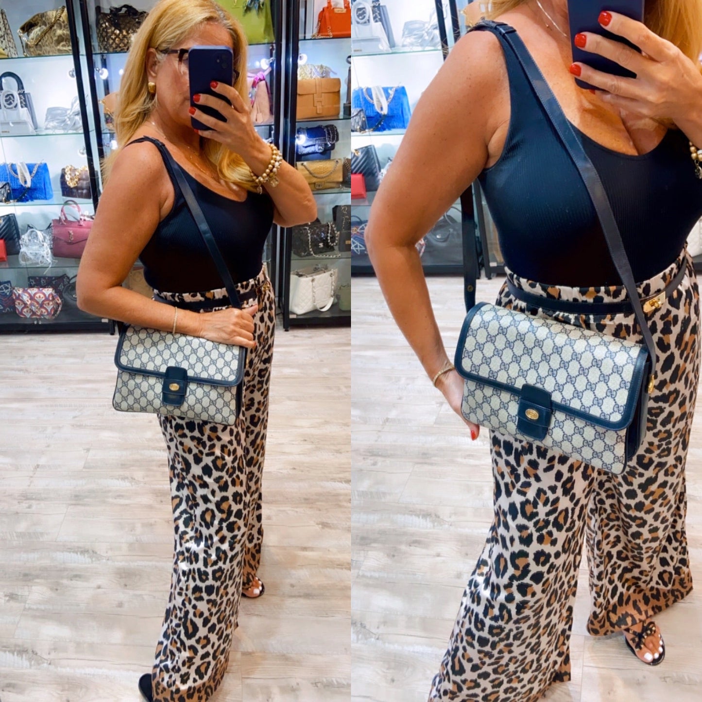 GUCCI GG SUPREME VINTAGE SHOULDER BAG